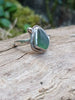 Sterling silver and seaglass ring