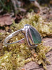 Sterling silver and seaglass ring