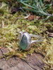 Sterling silver and seaglass ring