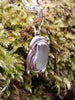 Seaglass and seaweed Pendant