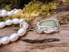 Seaglass and seaweed Pendant