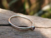 Tiny Iolite stacking ring