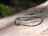 Tiny Peridot stacking ring