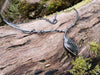 Sterling silver and Labradorite Tendril Twist necklace