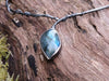 Sterling silver and Labradorite Tendril Twist necklace