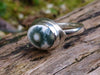 Sterling silver and Ocean Jasper Eye Ring