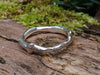 Sterling silver chunky ring with a molten texture, unisex design