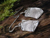 Sterling Molten Drop Earrings