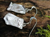 Sterling Molten Drop Earrings