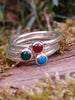 sterling silver slim stacking rings